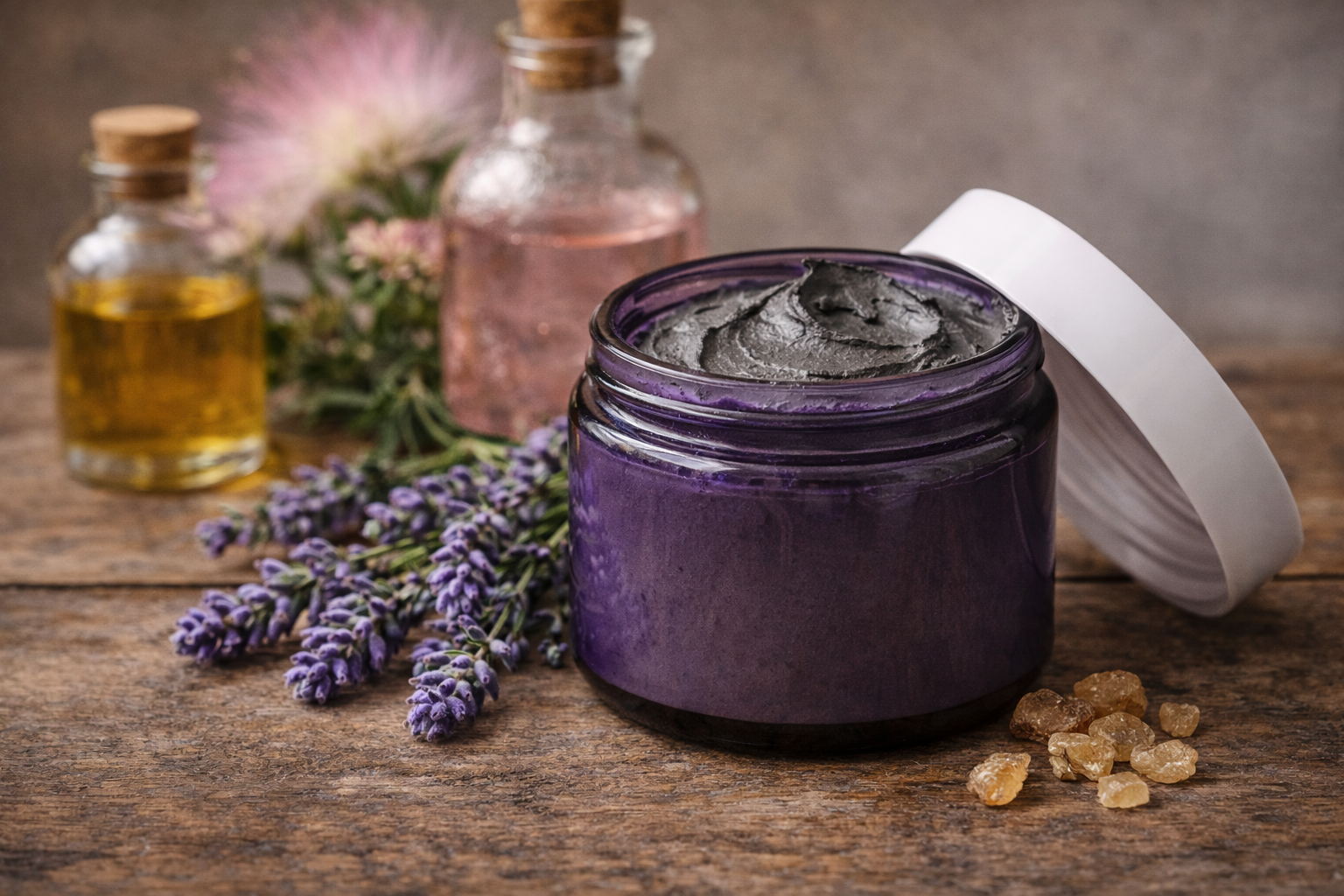Organic Lavender & Frankincense Bentonite Clay Calming Mask