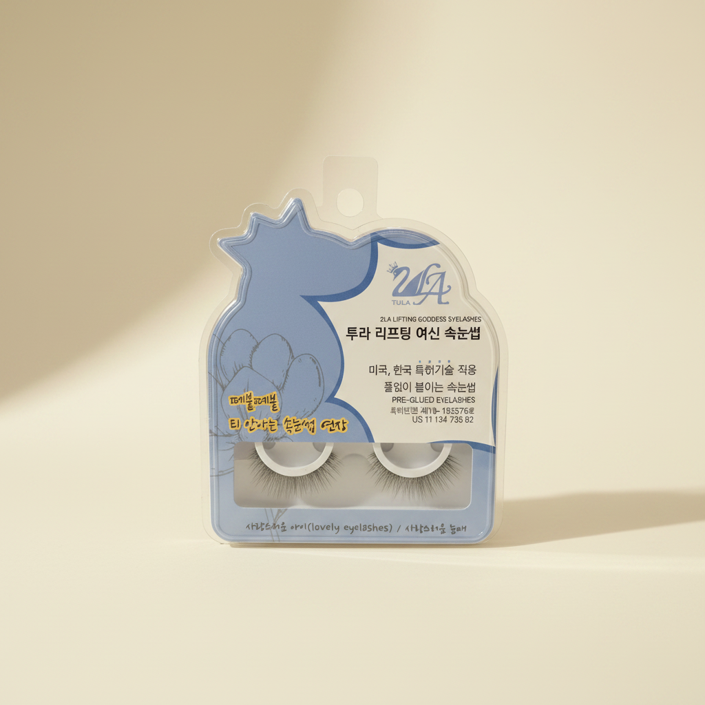 2LA Lifting Goddess Lovely Eyelashes - blue packaging upright