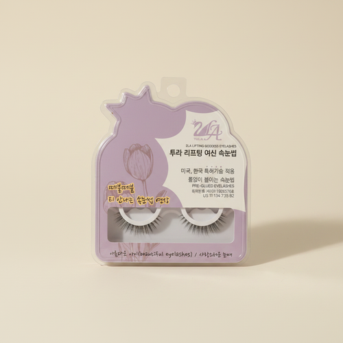 2LA Lifting Goddess Beautiful Eyelashes - purple packaging upright