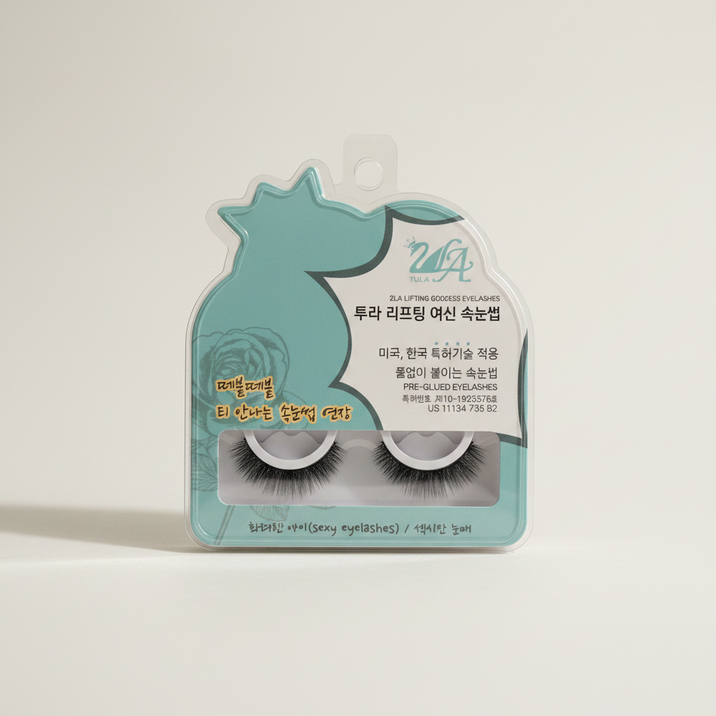 2LA Lifting Goddess Sexy Eyelashes - teal packaging upright