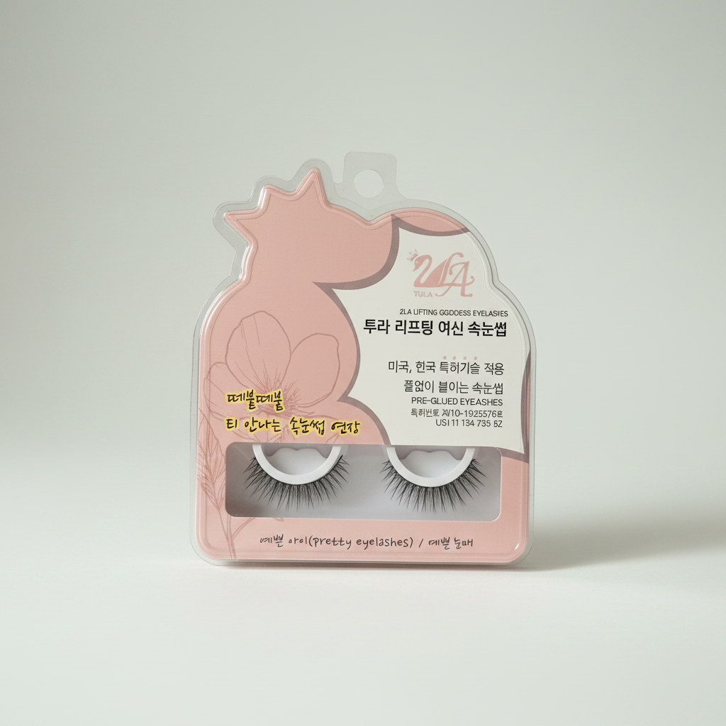 2LA Lifting Goddess Pretty Eyelashes - pink packaging upright